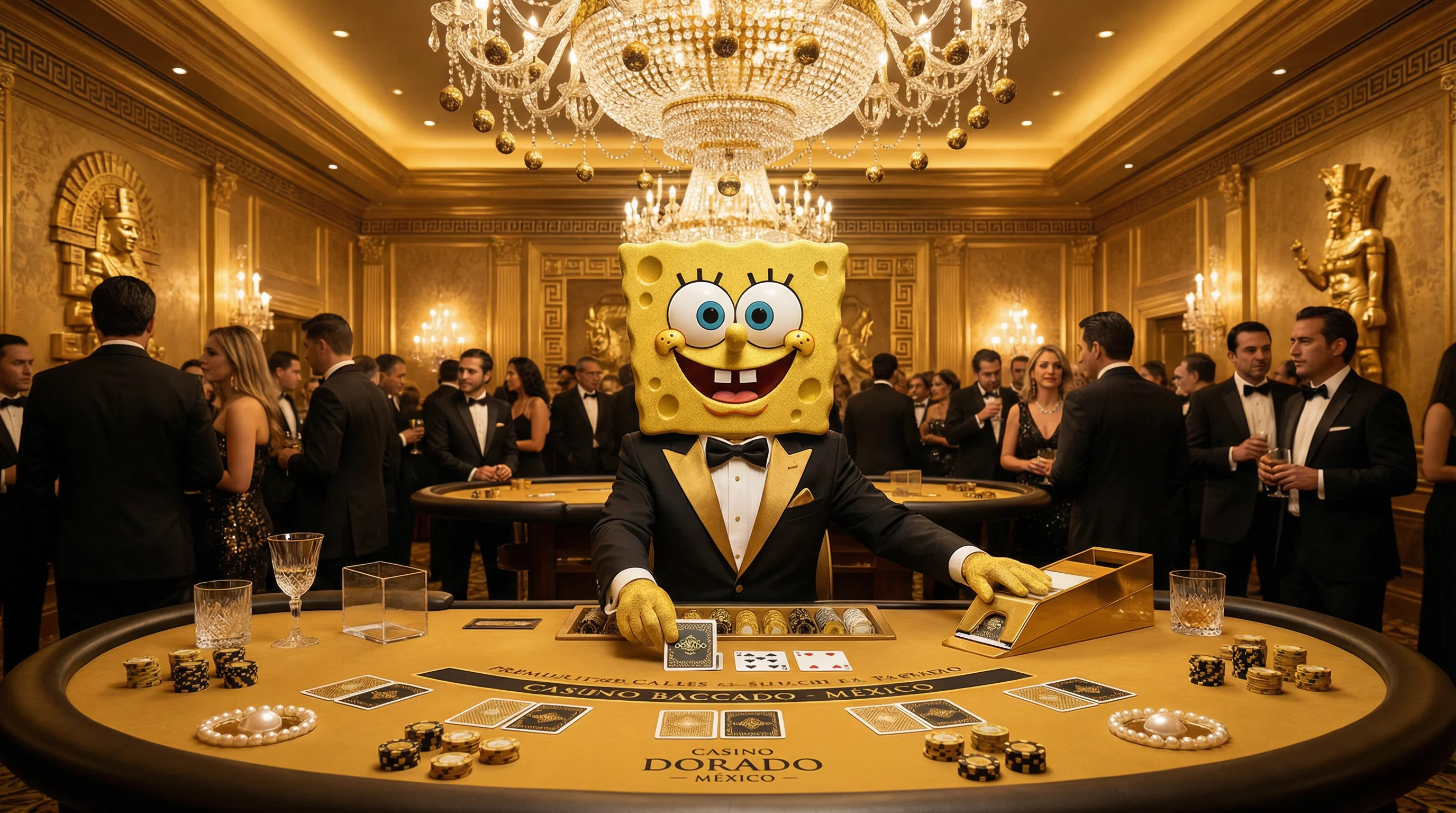 Mesa de bacará elegante premium